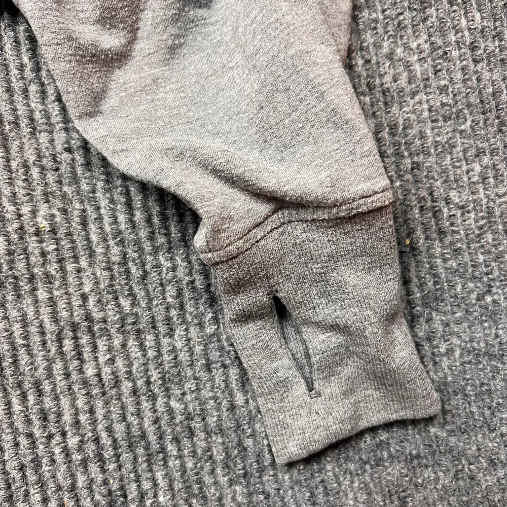 Athleta Balance Luxe Full Zip Hoodie Grey Heathered Sweatshirt XS crop pleated - Picture 8 of 8